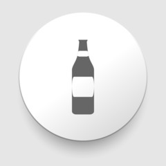 Bottle of beer - vector illustration