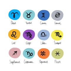 Zodiac signs collection for your design