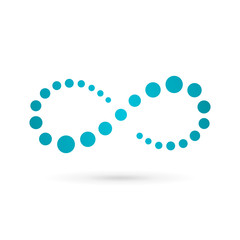 Infinity loop logo icon design template