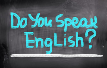 Do You Speak English Concept