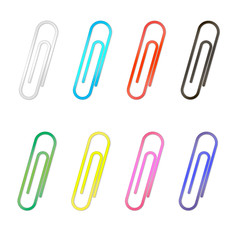 Paperclip set.Illustration