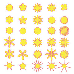 Obraz premium Set of Flowers