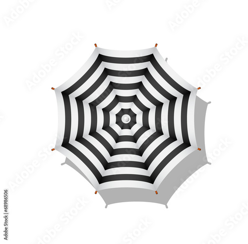 Black And White Striped Beach Umbrella Stock Photo Royalty Free Black And White Striped Beach Umbrella
