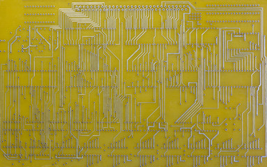 lines of connections printed circuit board