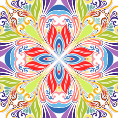 Seamless Ornate Pattern (Vector). Hand Drawn Vintage Texture