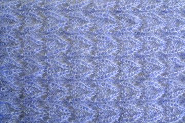 blue knitted pattern making of woollens