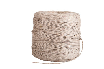 coil of rope isolated on white background