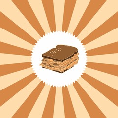 food and drink theme sandwich