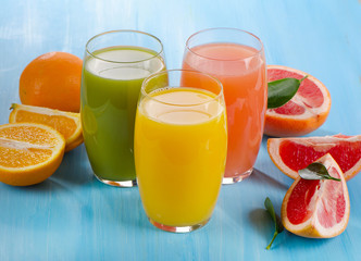 Fresh citrus juices