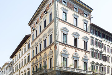 Fototapeta na wymiar Typical houses of Florence