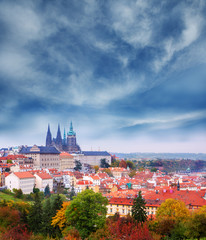 Obraz premium Autumn in Prague