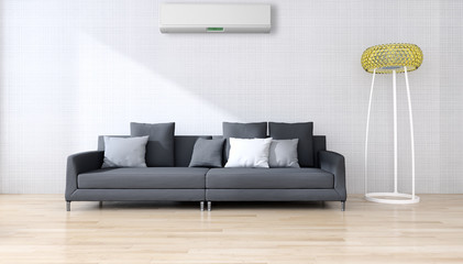 Interno con aria condizionata