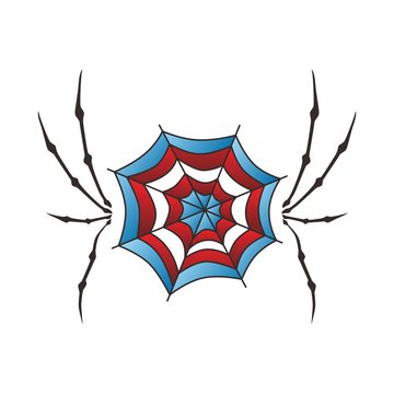 color spiderweb art