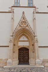 Portal of Church of St. Mark (XIII c.). Croatia