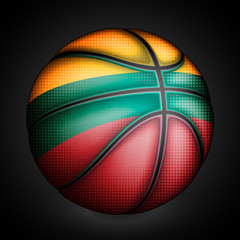 Fototapeta premium Lithuanians basket ball, vector