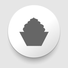 Cake icon. Isolated on white background.