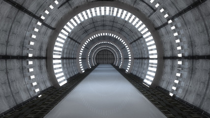 Futuristic tunnel