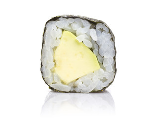 Sushi maki isolated on white background