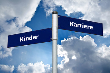 Schild Kinder Karriere