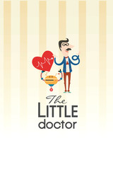 Vector illustration with doctor and people