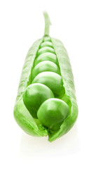 Pea Pod Isolated on white background