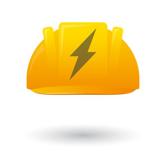 Work helmet wit a lightning