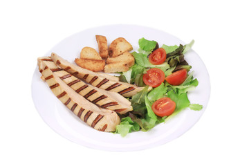 Tasty caesar salad.