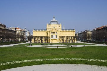 Obraz premium beautiful park in zagreb