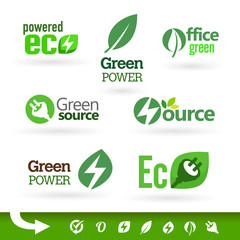 Bio - Ecology - Green icon set