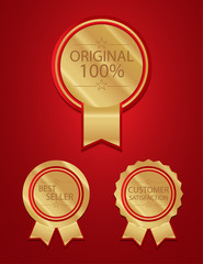 Red 100 badges