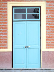 Wooden door to the house
