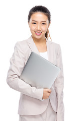 Businesswoman with laprop computer