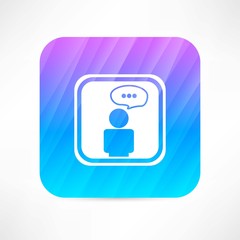 person speaking icon