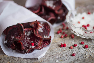 the beet chips