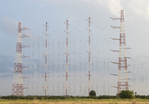 Radio antennas network