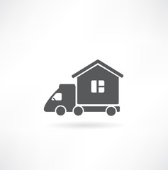 Motorhome car icon. Vector illustration.