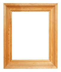 vertical simple wide brown wooden picture frame