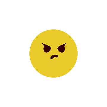 Attitude face flat emoji