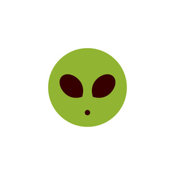 Alien flat emoji