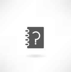 note pad with a question mark icon
