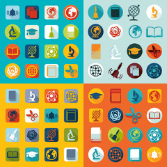 Set of education icons