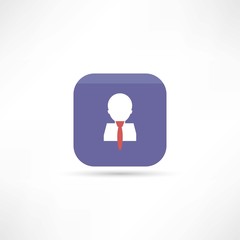 Fototapeta premium man in tie icon