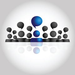 communication and social media concept. team work.