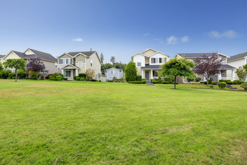 Obraz premium Neighborhood in Seattle during summer time