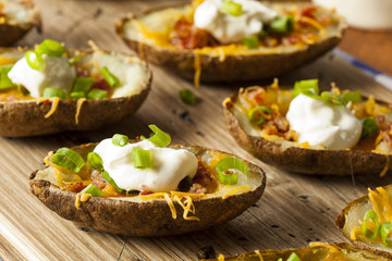 Homemade Potato Skins with Bacon