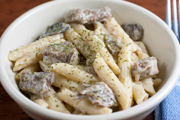 Rustic Beef Stroganoff and Pasta