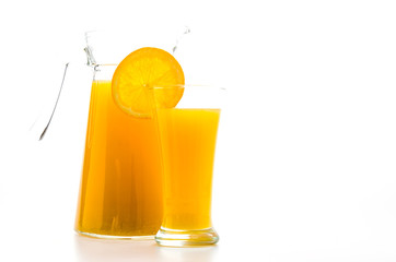 Orange juice glass