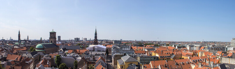 Fototapeta na wymiar panoramaerne Kobnhavn (Panorama Kopenhagen)