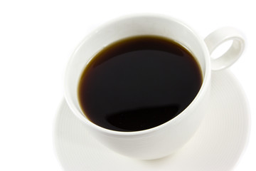 Cup of coffee isolated on white background