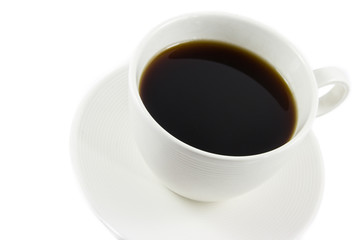 Cup of coffee isolated on white background